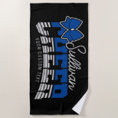 Cheer Team ADD NAME School Athlete Cheerleader Strandlaken (Voorkant)