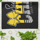 Cheer Team ADD NAME School Athlete Cheerleader Theedoek (Gevouwen)