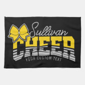 Cheer Team ADD NAME School Athlete Cheerleader Theedoek (Horizontaal)