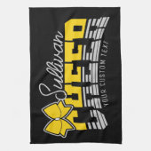 Cheer Team ADD NAME School Athlete Cheerleader Theedoek (Verticaal)