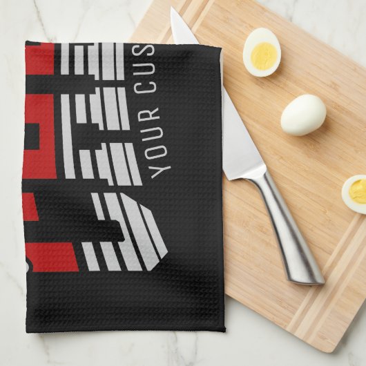 Cheer Team ADD NAME School Athlete Cheerleader Theedoek (Quarter Fold)