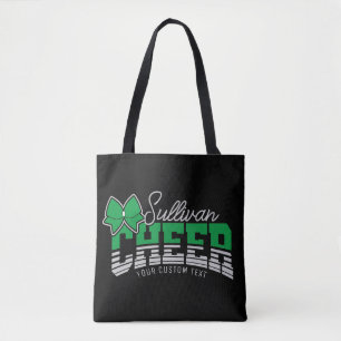 Cheer Team ADD NAME School Athlete Cheerleader Tote Bag