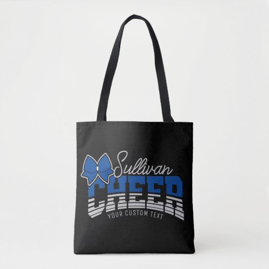 Cheer Team ADD NAME School Athlete Cheerleader Tote Bag (Voorkant)