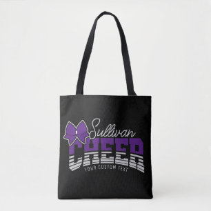 Cheer Team ADD NAME School Athlete Cheerleader Tote Bag