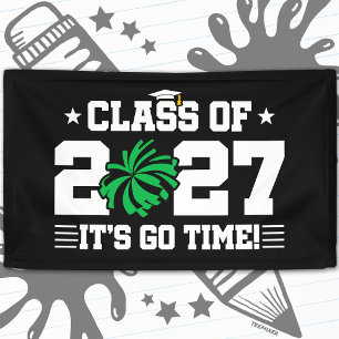 Cheer Team Afstudeertij d Is Tijd Aflopende Klas v Spandoek