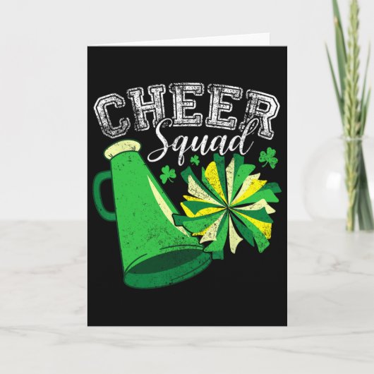 Cheer Team Cheerleader Cheerleading St. Patrick D Kaart (Voorkant)