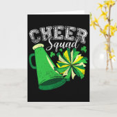 Cheer Team Cheerleader Cheerleading St. Patrick D Kaart (Gele Bloem)