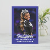 Cheer Team Cheerleader Handtekening Kaarten (Staand voorkant)
