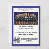 Cheer Team Cheerleader Handtekening Kaarten (Achterkant)