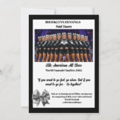 Cheer Team Cheerleader Handtekening Kaarten (Achterkant)