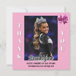 Cheer Team Cheerleader Thank You Cards Bedankkaart