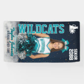 Cheer Team Custom Sports Photo Senior Cheerleading Spandoek (Horizontaal)