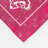 Cheer Team Senior Night Aangepaste Foto Roze Confe Fleece Deken (Hoek)