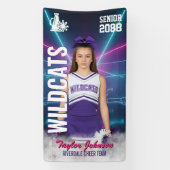 Cheer Team Sports Photo Cheerleading Senior Night Spandoek (Verticaal)