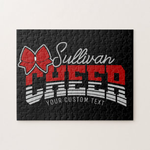 Cheer Team VOEG NAAM TOE School Atleet Cheerleader Legpuzzel