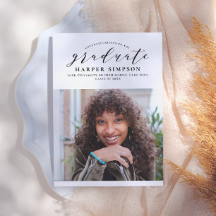 Cheer   Terracotta Foto Afstuderen Aankondiging