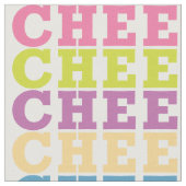 Cheer Text Pattern Stof (Close Up)