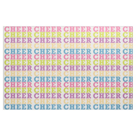 Cheer Text Pattern Stof (Fat Quarter)
