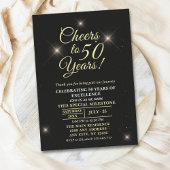Cheer to Fifty Years - 50th Anniversary Kaart