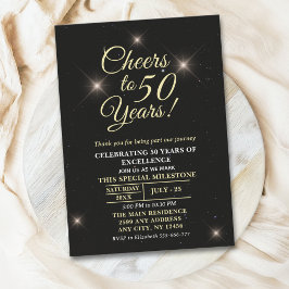 Cheer to Fifty Years - 50th Anniversary Kaart