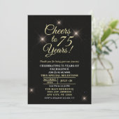 Cheer to Seventy-Five - 75th Anniversary Kaart (Staand voorkant)