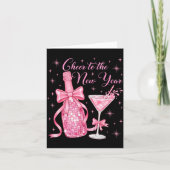 Cheer To The New Year Happy New Year 2026 Countdow Kaart (Voorkant)