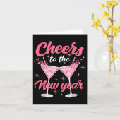 Cheer To The New Year Happy New Year 2026 Countdow Kaart (Gele Bloem)