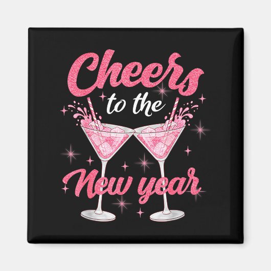 Cheer To The New Year Happy New Year 2026 Countdow Magneet (Voorkant)