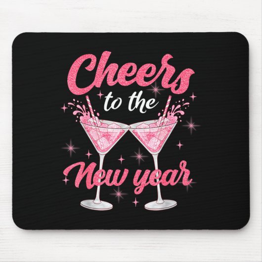 Cheer To The New Year Happy New Year 2026 Countdow Muismat (Voorkant)