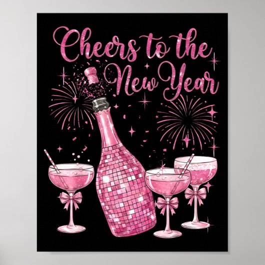 Cheer To The New Year Happy New Year 2026 Party  Poster (Voorkant)