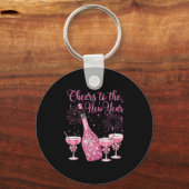 Cheer To The New Year Happy New Year 2026 Party  Sleutelhanger (Voorkant)