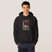 Cheer Uncle Biggest Fan Leopard Print And Pom Pom Hoodie (Voorkant volledig)
