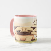 Cheer Up Boo Boo: Cute Pug Mug Mok (Voorkant links)