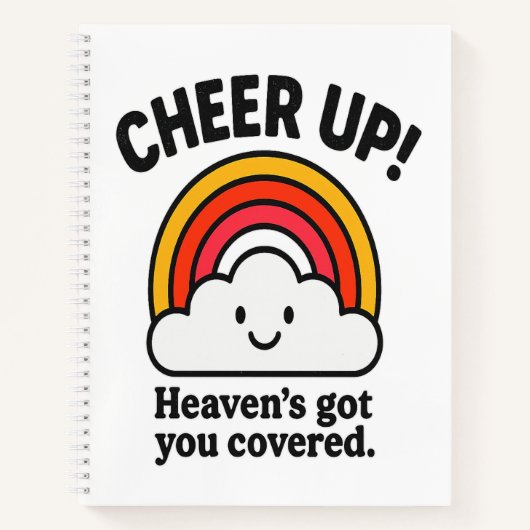 Cheer Up, Heaven’s Got You Covered SPIRAL Notitieboek (Voorkant)