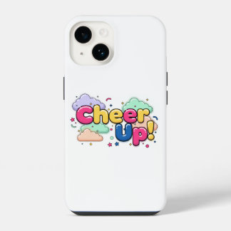 Cheer Up Minimalist Phone Case iPhone 14 Hoesje