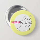 Cheer up Rabbit Ronde Button 7,6 Cm (Voorkant /achterkant)