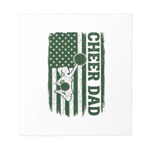 Cheer vader Amerikaanse vlag vintage vector ontwer Notitieblok