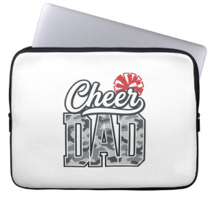 Cheer vader camouflage pom vintage vector ontwerp_ laptop sleeve