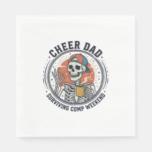 Cheer vader overlevende comp weekend skelet shirt_ servet