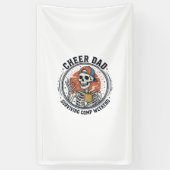 Cheer vader overlevende comp weekend skelet shirt_ spandoek (Verticaal)