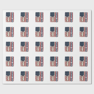 Cheer vader patriottische Amerikaanse vlag vector  Cadeaupapier
