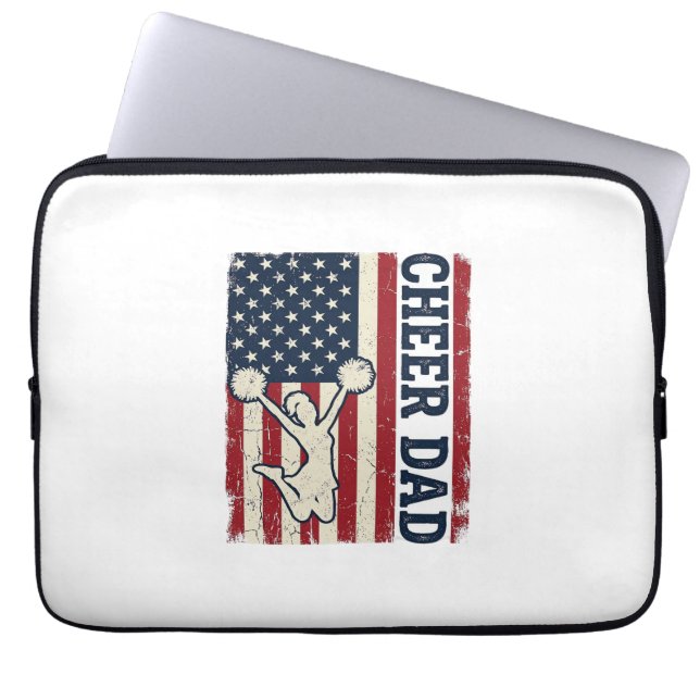 Cheer vader patriottische Amerikaanse vlag vector  Laptop Sleeve (Voorkant)