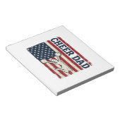 Cheer vader patriottische Amerikaanse vlag vector Notitieblok (Schuin)