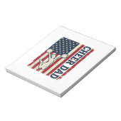 Cheer vader patriottische Amerikaanse vlag vector Notitieblok (Linkerzijde)