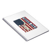 Cheer vader patriottische Amerikaanse vlag vector Notitieboek (Rechterzijde)