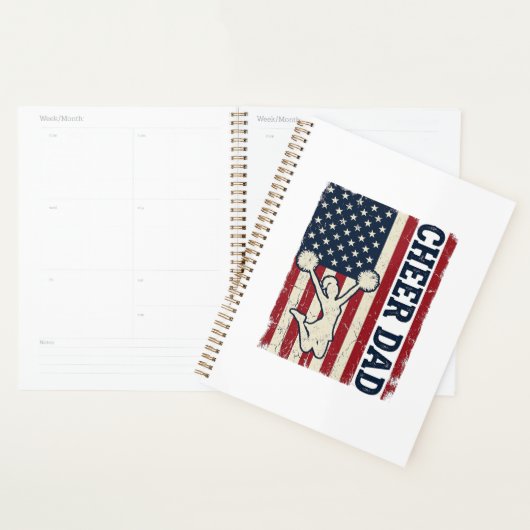 Cheer vader patriottische Amerikaanse vlag vector Planner (Display)