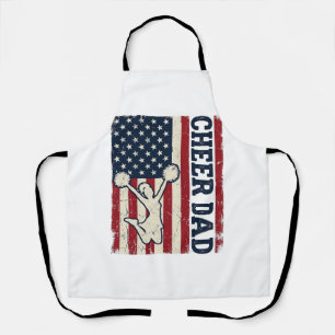 Cheer vader patriottische Amerikaanse vlag vector  Schort