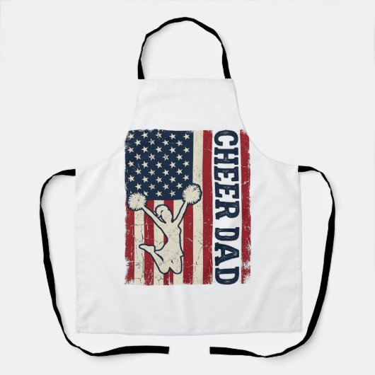 Cheer vader patriottische Amerikaanse vlag vector Schort (Voorkant)