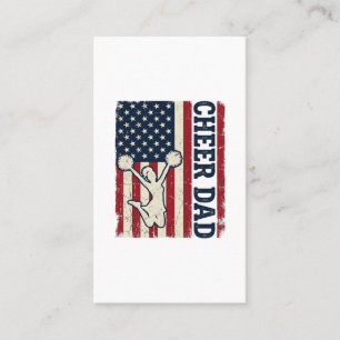 Cheer vader patriottische Amerikaanse vlag vector Visitekaartje