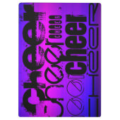 Cheer; Vibrant Violet Blue en Magenta Klembord (Achterkant)